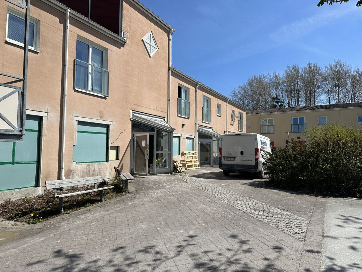 Fasad på hus i kvarteret Terra Nova. 