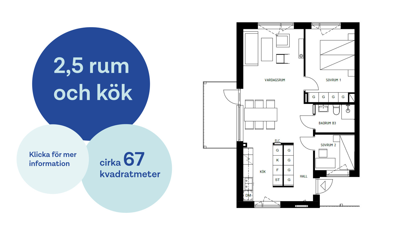 Länk till pdf med mer information om lägenheten LGH 125007113 1003 som är 3 rum och kök på cirka 67 kvadratmeter.