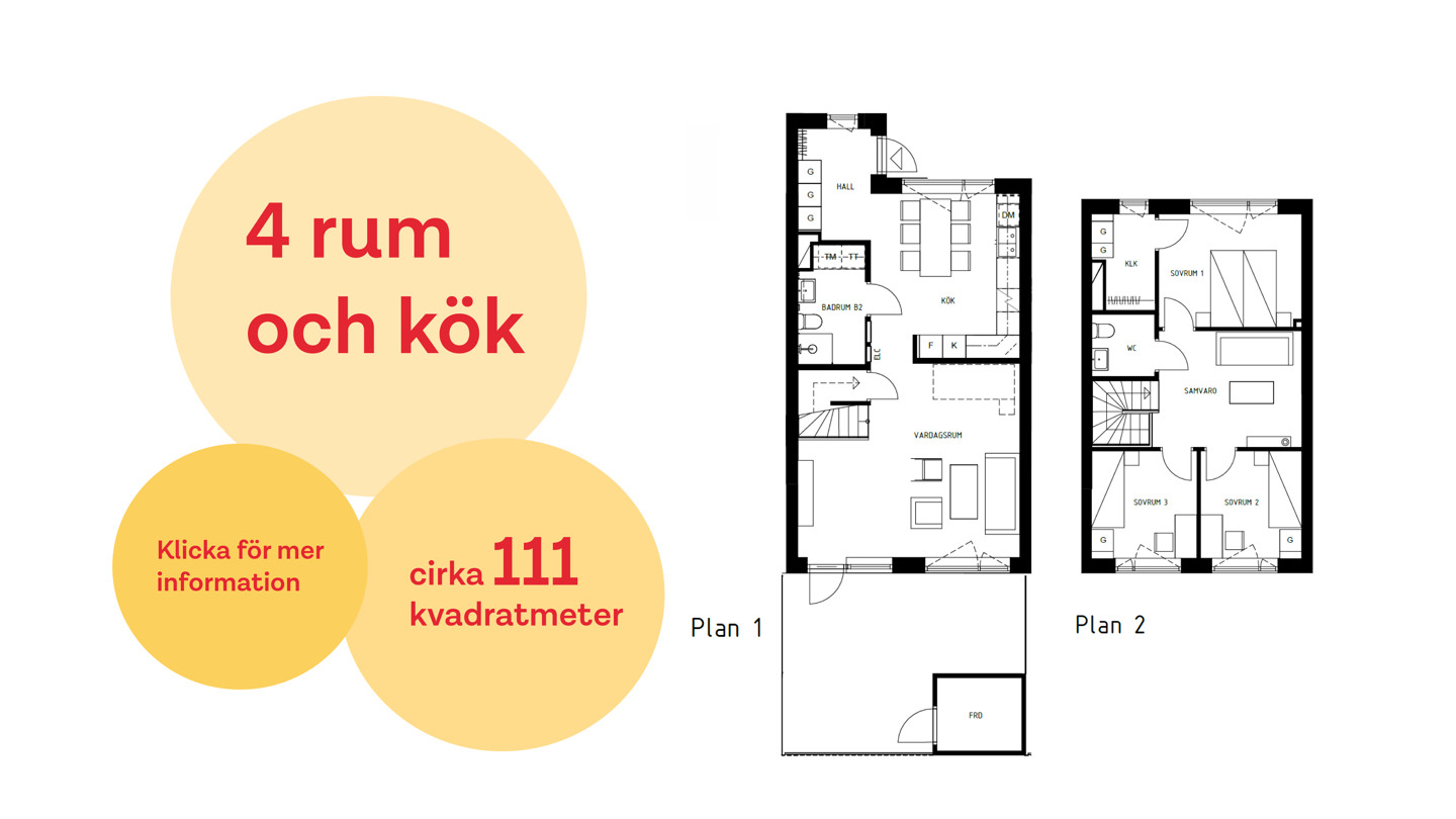 Länk till pdf med mer information om lägenheten LGH 12500804H som är 4 rum och kök på cirka 111 kvadratmeter i två plan.